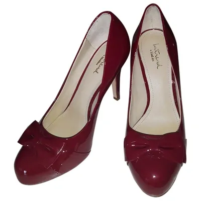 Pre-owned Max Mara Patent Leather Heels In Pink