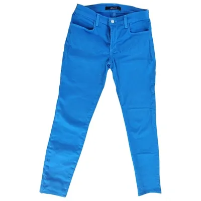 Pre-owned J Brand Slim Jeans In Blue