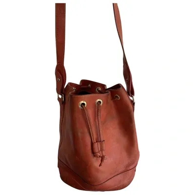 Pre-owned Escada Leather Tote In Brown