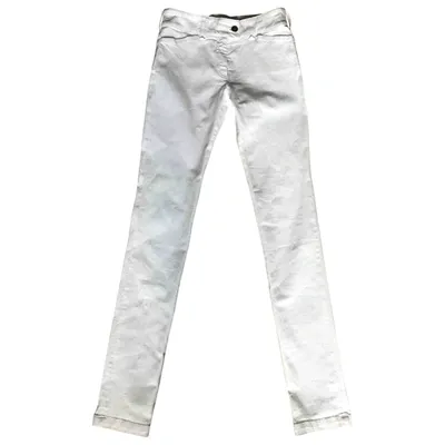 Pre-owned Balenciaga Slim Pants In White