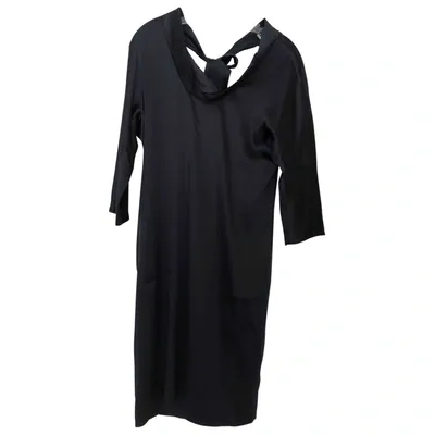 Pre-owned Pringle Of Scotland Mid-length Dress In Navy