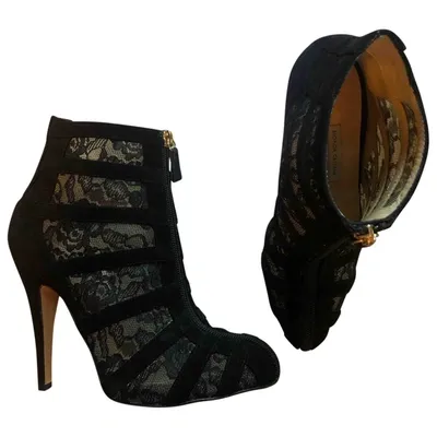 Pre-owned Bionda Castana Heels In Black