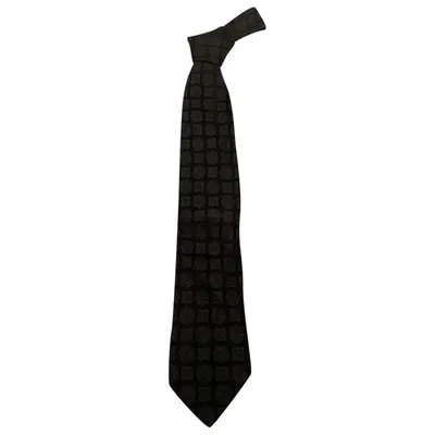 Pre-owned Hugo Boss Silk Tie In Anthracite