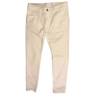 Pre-owned Dolce & Gabbana Trousers In White