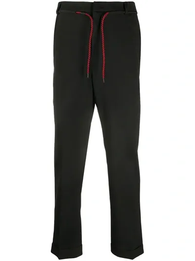 Mcq By Alexander Mcqueen Tailored Wool Blend Jogging Pants In Black