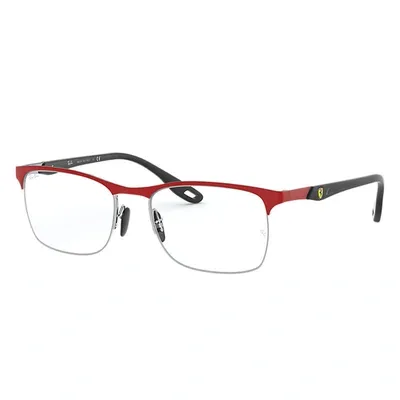 Ray Ban Rb8416m Scuderia Ferrari Collection Eyeglasses Black Frame Clear Lenses 54-18