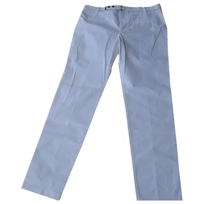 Pre-owned Hugo Boss Straight Pants In White