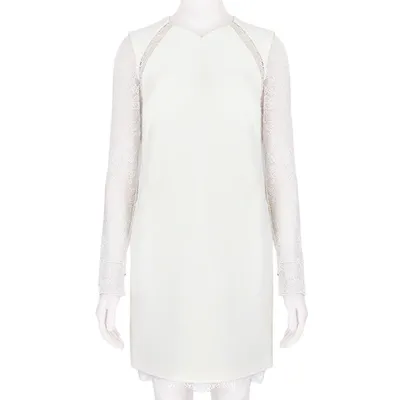 Pre-owned Emilio Pucci Wool Dress In White