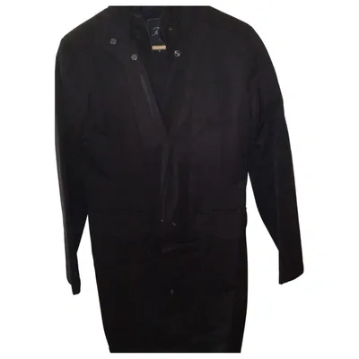 Pre-owned Fay Trench Coat In Black