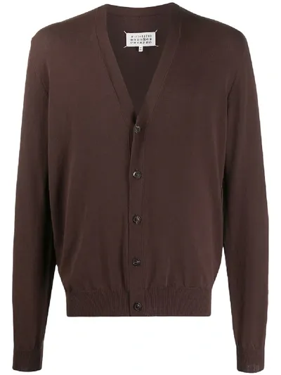 Maison Margiela Brown Cotton Cardigan