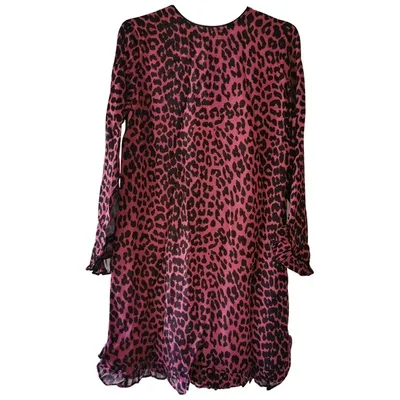 Pre-owned Ganni Mid-length Dress In Pink