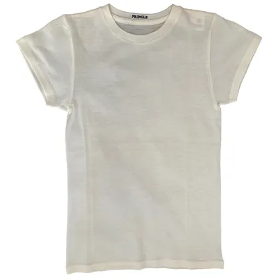 Pre-owned Pringle Of Scotland Cashmere T-shirt In Ecru