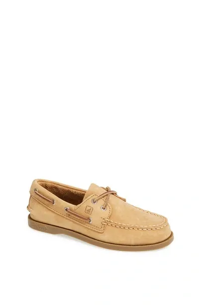 Sperry Kids' Authentic Original Boat Shoe In Sahara Leather