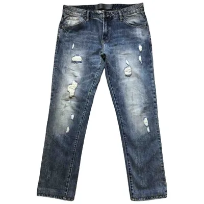 Pre-owned Dolce & Gabbana Straight Jeans In Blue