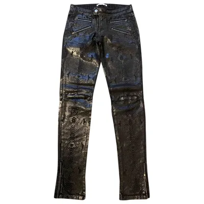 Pre-owned Pierre Balmain Slim Pants In Black