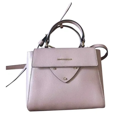 Pre-owned Coccinelle Leather Crossbody Bag In Pink