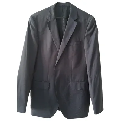 Pre-owned Hugo Boss Wool Jacket In Navy