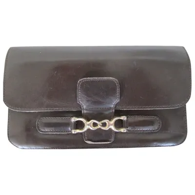 Pre-owned Delvaux Leather Wallet In Brown