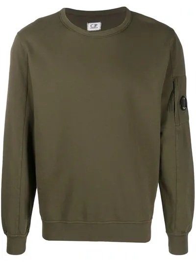 C.p. Company Crew Neck Sweatshirt In Green