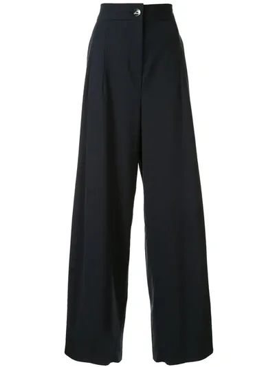 Taylor Attained Wide-leg Trousers In Blue