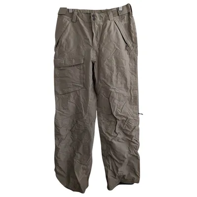 Pre-owned The North Face Trousers In Beige