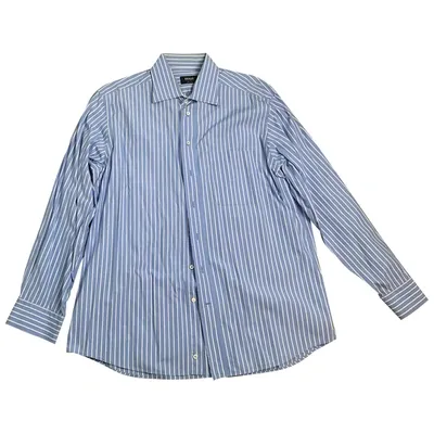 Pre-owned Hugo Boss Shirt In Blue