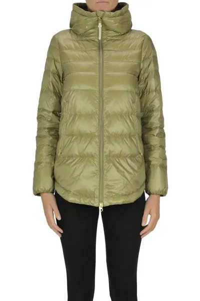 Woolrich Lightweigth Down Jacket In Green