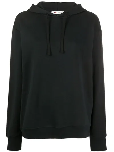 Ports 1961 Long Sleeve Embroidered Hoodie In Black