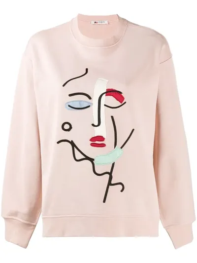 Ports 1961 Side-slit Sweatshirt In Pink