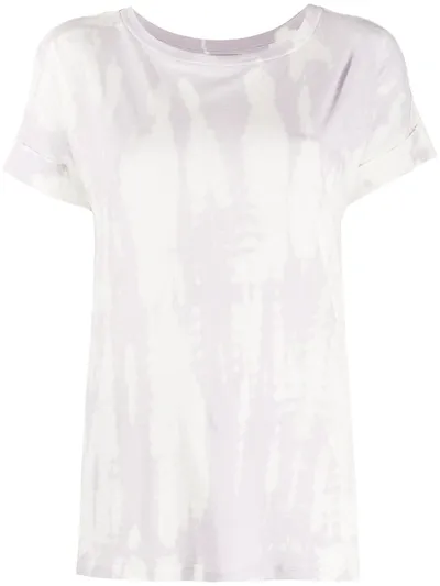 Allsaints Tie-dye Print T-shirt In Purple