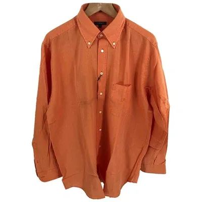 Pre-owned Burberry Shirt In Orange