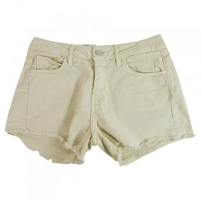 Pre-owned Reiko Ecru Cotton - Elasthane Shorts