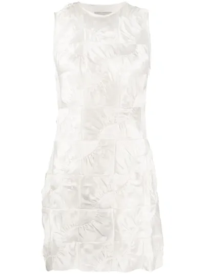 Coperni Ruched Mini Dress In White