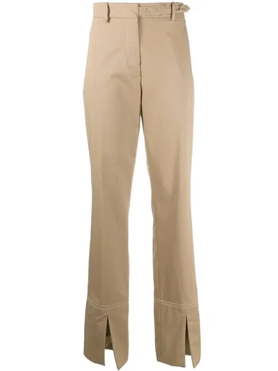 Ports 1961 Straight Leg Trousers In Neutrals