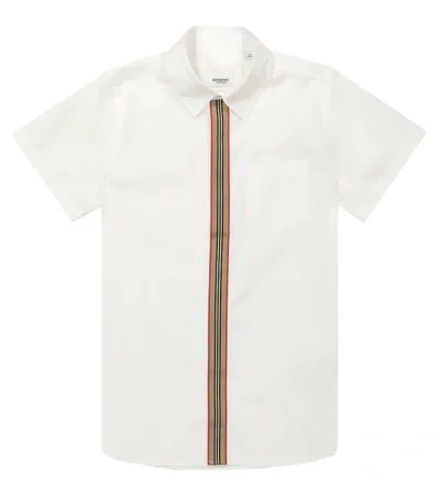 Burberry Kids' Little Boy's & Boy's Silverton Short-sleeve Shirt In White