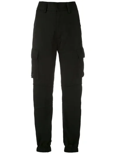 Reinaldo Lourenço High-waist Cargo Trousers In Black