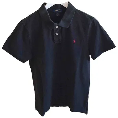 Pre-owned Polo Ralph Lauren Black Cotton Top