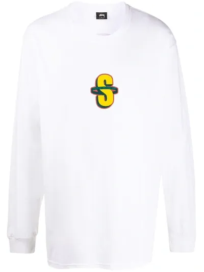 Stussy Coorp Ls Long-sleeved T-shirt In White