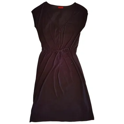 Pre-owned Hugo Boss Mid-length Dress In Black