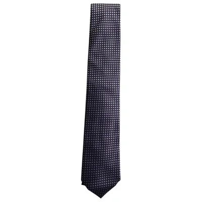 Pre-owned Hugo Boss Silk Tie In Blue