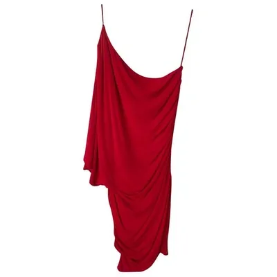 Pre-owned Haute Hippie Mini Dress In Red