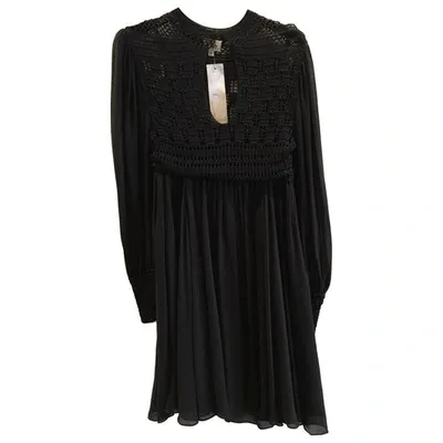 Pre-owned Temperley London Silk Dress In Black