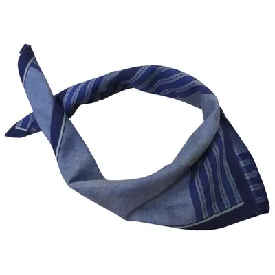 Pre-owned Pierre Cardin Scarf & Pocket Square In Blue