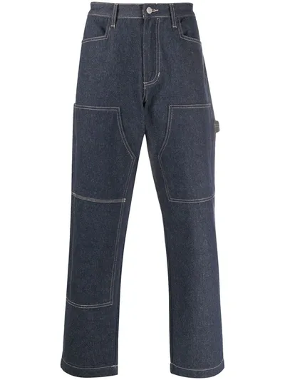 Stussy X Mmv Carpenter Pants In Blue