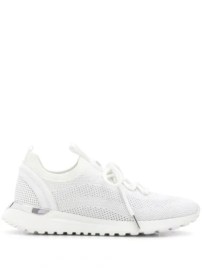 Michael Michael Kors Chunky Sole Lace-up Sneakers In White