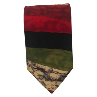 Pre-owned Hugo Boss Silk Tie In Multicolour