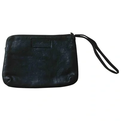 Pre-owned Designers Remix Leather Clutch Bag In Black