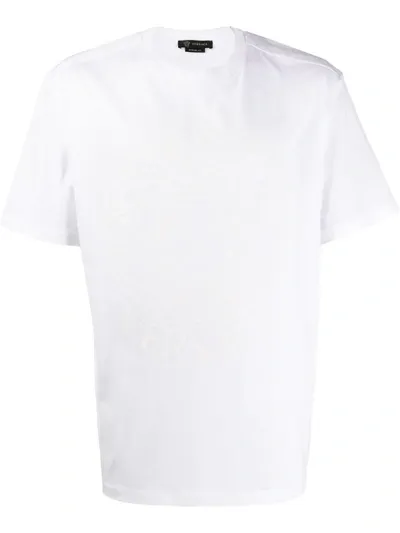 Versace Medusa Logo Print T-shirt In White