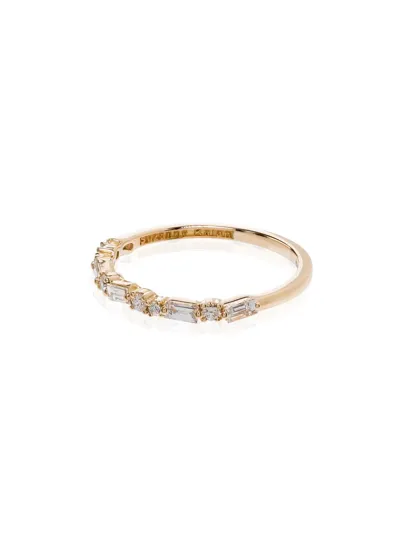 Suzanne Kalan 18k Yellow Gold Fireworks Diamond Ring In Metallic