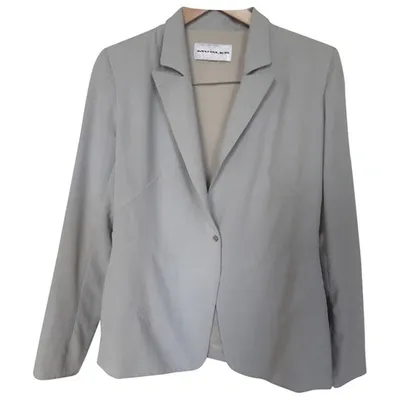 Pre-owned Mugler Grey Viscose Jacket